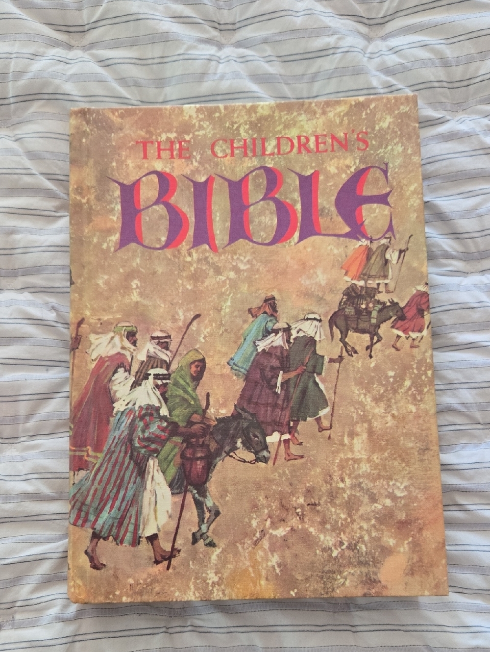 The Children's Bible - Illustrated Vintage Cover, Tan & Purple